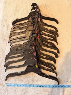 Black Plastic Garment Hangers - Lot